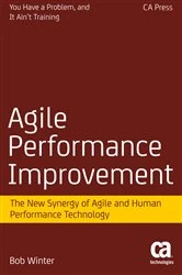 Book cover of Agile Performance Improvement by Robert Winter