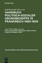 Book cover of Agiotage, agioteur. Constitution, constitutionnel. Droit by Anette Höfer