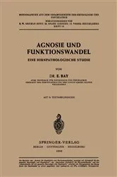 Book cover of Agnosie und Funktionswandel by E. Bay