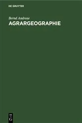 Book cover of Agrargeographie by Bernd Andreae
