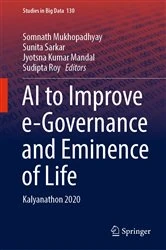 Book cover of AI to Improve e-Governance and Eminence of Life by Somnath Mukhopadhyay