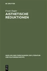 Book cover of Aisthetische Reduktionen by Frank Degler
