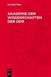 Book cover of Akademie der Wissenschaften der DDR by Unknown