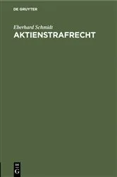 Book cover of Aktienstrafrecht by Eberhard Schmidt