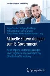 Book cover of Aktuelle Entwicklungen zum E-Government by Jürgen Stember