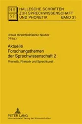 Book cover of Aktuelle Forschungsthemen der Sprechwissenschaft 2 by Ursula Hirschfeld