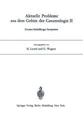 Book cover of Aktuelle Probleme aus dem Gebiet der Cancerologie II by H. Lettre