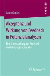 Book cover of Akzeptanz und Wirkung von Feedback in Potenzialanalysen by Laura Gunkel