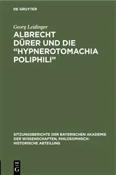 Book cover of Albrecht Dürer und die “Hypnerotomachia Poliphili” by Georg Leidinger