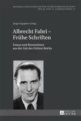 Book cover of Albrecht Fabri – Fruehe Schriften by Hans-Edwin Friedrich