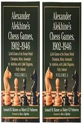 Book cover of Alexander Alekhine's Chess Games, 1902-1946 by Leonard M. Skinner