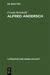 Book cover of Alfred Andersch by Ursula Reinhold