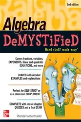 Book cover of Algebra DeMYSTiFieD, Second Edition (2nd ed.) by Rhonda Huettenmueller