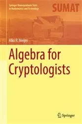 Book cover of Algebra for Cryptologists by Unknown