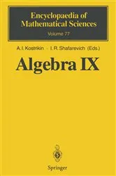 Book cover of Algebra IX by A.I. Kostrikin