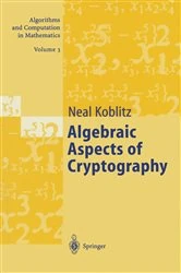 Book cover of Algebraic Aspects of Cryptography by A.J. Menezes