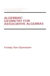 Book cover of Algebraic Geometry for Associative Algebras by Freddy Van Oystaeyen