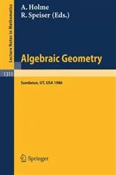 Book cover of Algebraic Geometry. Sundance 1986 by Unknown