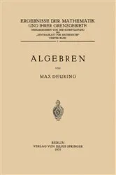Book cover of Algebren by Max Deuring