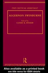Book cover of Algernon Swinburne by Clyde K. Hyder