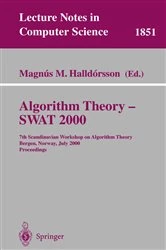 Book cover of Algorithm Theory - SWAT 2000 by Magnus M. Halldorsson