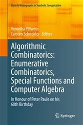 Book cover of Algorithmic Combinatorics: Enumerative Combinatorics, Special Functions and Computer Algebra by Veronika Pillwein