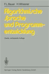 Book cover of Algorithmische Sprache und Programmentwicklung (2nd ed.) by H. Partsch