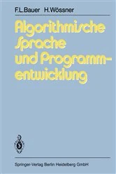 Book cover of Algorithmische Sprache und Programmentwicklung by H. Partsch
