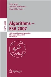 Book cover of Algorithms - ESA 2007 by Lars Arge