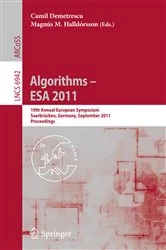 Book cover of Algorithms -- ESA 2011 by Camil Demetrescu