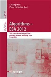 Book cover of Algorithms –- ESA 2012 by Leah Epstein