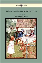 Book cover of Alice's Adventures In Wonderland - With Illustrations In Black And White by Lewis Carroll