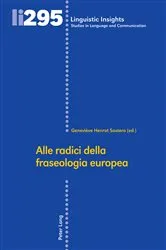 Book cover of Alle radici della fraseologia europea by Unknown