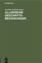 Book cover of Allgemeine Geschäftsbedingungen by Joachim Schmidt-Salzer