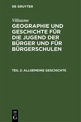 Book cover of Allgemeine Geschichte by Villaume