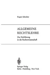 Book cover of Allgemeine Rechtslehre by Rupert Schreiber