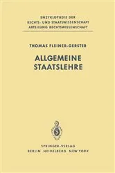 Book cover of Allgemeine Staatslehre by T. Fleiner-Gerster