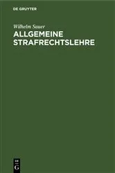 Book cover of Allgemeine Strafrechtslehre (2nd ed.) by Unknown