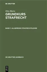 Book cover of Allgemeine Strafrechtslehre (3rd ed.) by Otto Harro
