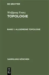Book cover of Allgemeine Topologie (4th ed.) by Wolfgang Franz
