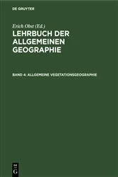 Book cover of Allgemeine Vegetationsgeographie (3rd ed.) by Erich Obst