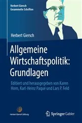 Book cover of Allgemeine Wirtschaftspolitik: Grundlagen by Karen Horn
