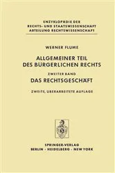 Book cover of Allgemeiner Teil des Bürgerlichen Rechts (2nd ed.) by Werner Flume