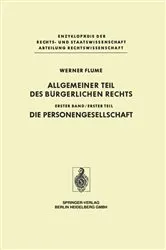 Book cover of Allgemeiner Teil des Bürgerlichen Rechts by Werner Flume