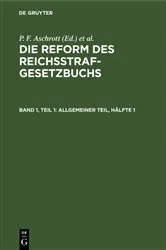 Book cover of Allgemeiner Teil, Hälfte 1 by P. F. Aschrott