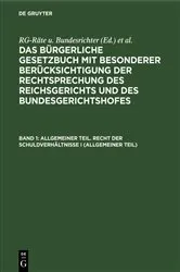 Book cover of Allgemeiner Teil. Recht der Schuldverhältnisse I (Allgemeiner Teil) (8th ed.) by Unknown