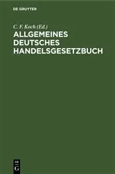 Book cover of Allgemeines deutsches Handelsgesetzbuch (2nd ed.) by Unknown