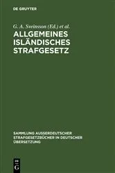 Book cover of Allgemeines isländisches Strafgesetz by G. A. Sveinsson