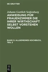 Book cover of Allgemeines Kochbuch, Teil 2 by Johann Gottlieb Seidenburg