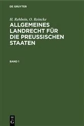 Book cover of Allgemeines Landrecht für die Preußischen Staaten. Band 1 (8th ed.) by Unknown